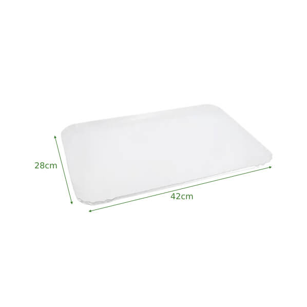 Plateau traiteur en carton blanc ingraissable 28x42 cm